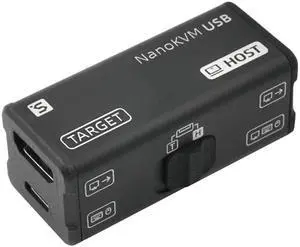 Sipeed NanoKVM-USB Operations Maintenance Server Tool Kit, Multi-Device Collaboration, Finger-Sized 4K USB KVM for Server SBCs, USB A Switcher 1080P Video Capturer, 4K HDMI in/Loop Out (USB KVM Kit1)