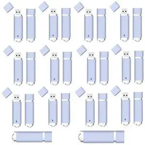 lcwamy 32GB Thumb Drive 100 Pack Flash Drives 100 Pack USB Drive USB Flash Drive 100 Pack Memoria USB Jump Drive USB Flash Drives Pack(White, No Logo)