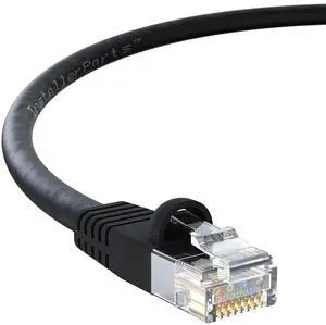 InstallerParts 20 FT Black Cat6 Ethernet Patch Cable - 10 Pack - 10Gbps, Compatible with Laptops, PCs, Mac, Network Servers, Printers, Routers, Switches, Game Consoles
