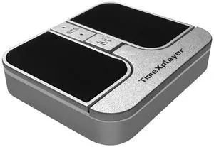 TIMEXPLAYER Mini Square Mouse - 2.4GHz Wireless, Dual Bluetooth Connection, Compatible with All Major Operating Systems - High Precision Sensor, Customizable Multi-Function Buttons (Silver)