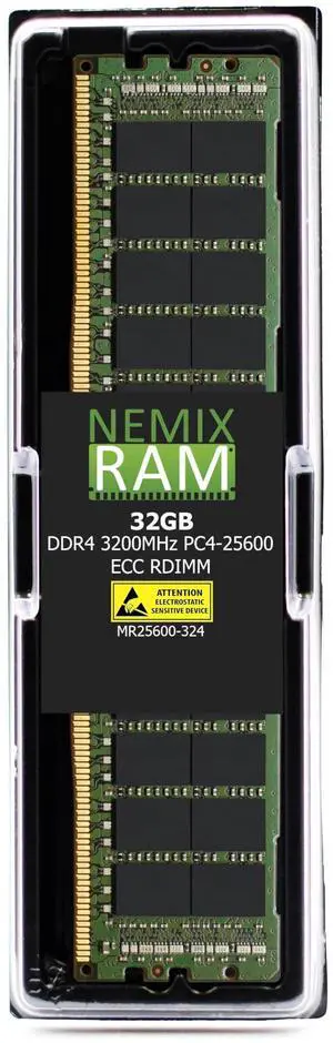 NEMIX RAM 32GB (1X32GB) DDR4 3200MHZ PC4-25600 2Rx4 1.2V CL22 288-PIN ECC RDIMM Compatible with Samsung M393A4K40DB2-CWE Registered Server Memory