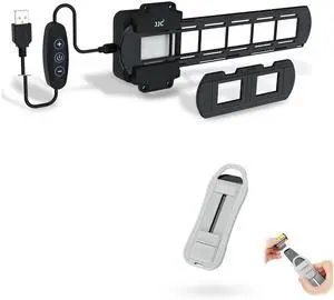 JJC 35mm Film Digitizing LED Light with Film Retriever Tool, 10-Level Brightness Backlight for Slide and Negative Scanning