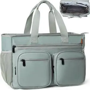 Teacher Tote Bag 15.6 Inch Laptop Bag for Women,Work Nurse Laptop Bags,Large Messenger Shoulder Bag for Nursing,Teacher