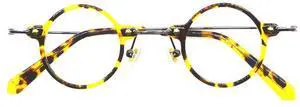 BETSION Blue Light Blocking Glasses Computer Game Round Acetate Eyeglasses Frames
