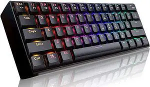 eirix Wireless/Wired Mechanical Keyboard, Compact Full Keys Programmable Gaming/Office Keyboard with RGB Backlight for Mac/PC/Laptop