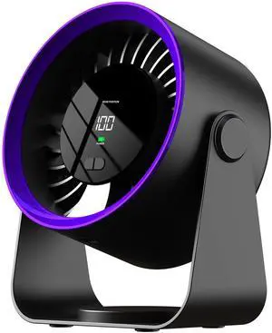 Desk Fan with Battery Operated, Strong Airflow 100 Speeds Quiet Digital Display Rechargeable Battery Operated Fan Portable Personal Fan for Office, Bedroom, Kitchen, Travel Camping USB Table Fan