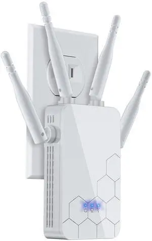 2025 WiFi Extender Internet Booster, Wireless Routers Amplifier, Mesh Wi-Fi 80% Faster | Broader Than Ever, Support More Network Devices at Home, 1-Tap Setup