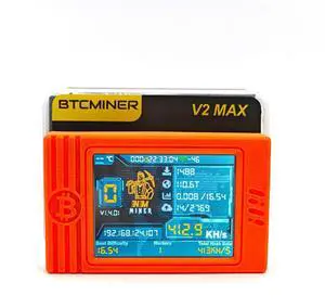 NerdMiner V2 MAX Solo Miner 930KH/s, Crypto Bitcoin Miner Machine 1.5W Mini Miner Win 6.25 BTC Nerdminer 2.4G WiFi Connection