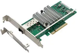 XikeStor 10Gb PCIe Network Card with Intel X520 Chip, 10Gb SFP+ Network Adapter NIC, PCIe 2.0 X8, PCI Express Gigabit Ethernet Card for Windows/Ubuntu/Linux/VMware/Freebsd
