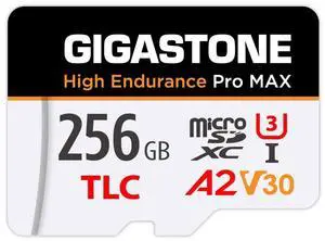[5-Yrs Free Data Recovery] GIGASTONE 256GB Micro SD Card, High Endurance Pro MAX Series Speed Up to 160MB/s, Compatible with REDTIGER Rove VIOFO VANTRUE PRUVEEO Dash Cam, MicroSDXC UHS-I A2 V30 U3