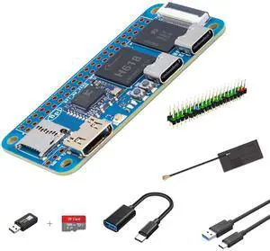 Banana Pi BPI-M4 Zero SBC - Compatible with Most RPI Zero W Accessories - Up to 4GB RAM 32GB EMMC (4GB RAM + 32GB EMMC WiFi 5,Basic Kit)