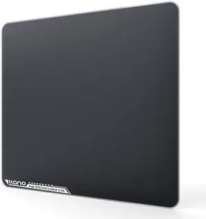 llano MP002 Tempered Glass Mouse Pad for Gaming & Office  13.8"x11.8" Compact Size, 0.85m Ultra-Smooth AG Surface, 3mm Thick, Anti-Slip Rubber Base, Dirt & Scratch Resistant, Small