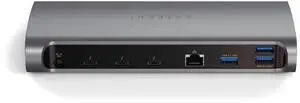 Satechi 11 in 1 Thunderbolt 4 USB C Docking Station, 100W Charging, Dual 4K/60Hz displays, 3 Thunderbolt Ports, 3 USB-A 3.2 Ports, USB-A 2.0 Port, SD Card Reader, for Mac/Windows, MacBook Air/Pro M4