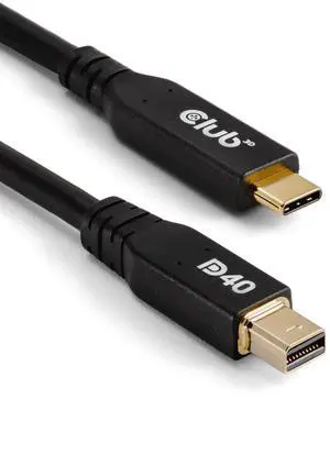 Club 3D AMZ-1561 DP40 Mini Displayport to USB Type C Cable M/M 2m/6.56ft