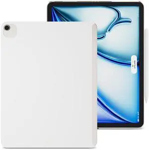 SWITCHEASY CoverBuddy Lite for 2024 iPad Air 11" - iPad Air Case Compatible with Magic Keyboard & Smart Keyboard Folio for iPad Air 11" (M2) - White