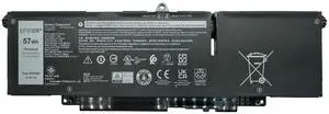 EPYOBW WW8N8 Laptop Battery 57Wh 4878mAh 11.4V Compatible with DELL Latitude 7340 7350 7440 7450 7640 7650 Series Notebook FH97R 0HYH8 0CTJJ6 2ICP6/65/78 3ICP6/65/78