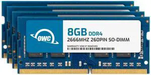 OWC 32GB (4 x 8GB) PC21300 DDR4 2666MHz 260pin SO-DIMMs Memory Ram Upgrade Compatible with Mac mini 2018, iMac 2019 and up, and Compatible PCs (OWC2666DDR4S32S)