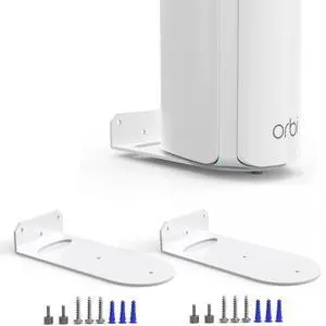OkeMeeo Wall Mount for Orbi WiFi 7, Compatible with Orbi 770 Series Tri-Band WiFi 7 Mesh System RBE770/RBE772/RBE773 and for Orbi 870 (2 Pack)