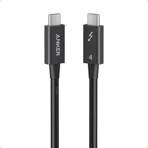 Anker Thunderbolt 4 Certified USB C to USB C Cable, 8K/4K Display/40Gbps Compatible with USB4, Thunderbolt 4/3, for MacBook, iPhone 16(240W, 2.3FT)