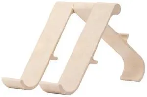 R-Go Tools Treepod, Ergonomic Adjustable Laptop and Tablet Stand, Bio-Based Wood Fibre, Modular Design, White