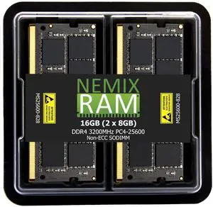 NEMIX RAM 16GB (2X8GB) DDR4 3200MHZ PC4-25600 2Rx8 1.2V CL22 260-PIN Non-ECC SODIMM Laptop PC Memory KIT