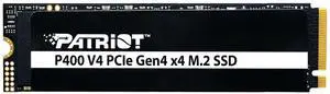 Patriot P400 V4 500GB Internal SSD - NVMe PCIe Gen 4x4 - M.2 2280 - Sequential Read: Up to 5,000MB/s and Sequential Write: Up to 3,000MB/s - PS5 Compatible - Solid State Drive - P400VP500GM28H