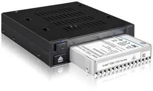 ICY DOCK U.2 NVMe PCIe 3.0/4.0 SSD Tray-Less Docking Enclosure for External 3.5" Drive Bay | flexiDOCK MB021VP-B (Tri-Mode Incompatible)