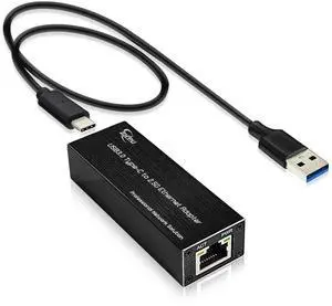 USB3.0 to 2.5G RJ45 Ethernet Adapter, Type-C to 2.5Gbps LAN Network Card, 10/100/1000M/2.5Gbps Ethernet NIC Network Adaptor for Windows Server/Windows/Linux