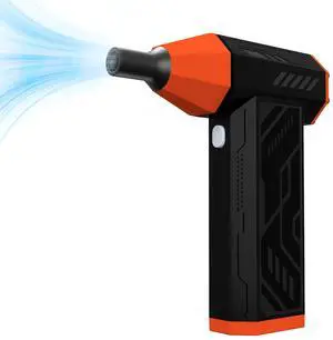 Compressed Air Duster-130000RPM Electric Air Duster for PC&Keyboard Cleaning4-Speed Cordless Turbo Fan Rechargeable Reusable Compressed Air Blaster for Car, Air Bed, Outdoors, Home