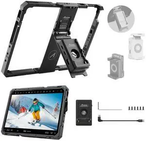 Accsoon PowerCage II iPad Cage Protective iPad Case for iPads Gen 7,8,9,10,11 & i-Pad Air 3,4,5,6,7 & iPads Pro 10.5inch & 11inch M4, M5 Tablet Cage, Use with SeeMo/SeeMo 4K/CineView for Monitoring Accsoon PowerCage II iPad Cage Protective iPad Case for iPads Gen 7,8,9,10,11 & i-Pad Air 3,4,5,6,7 & iPads Pro 10.5inch & 11inch M4, M5 Tablet Cage, Use with SeeMo/SeeMo 4K/CineView for Monitoring