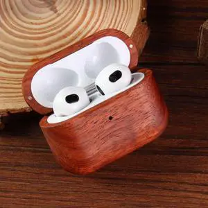 Handmade Natural Wood Case ^^ Full-Body Protective Case for Apple Airpod with Lanyard(Airpod pro 2nd Generation, Rose Wood) Handmade Natural Wood Case ^^ Full-Body Protective Case for Apple Airpod with Lanyard(Airpod pro 2nd Generation, Rose Wood)