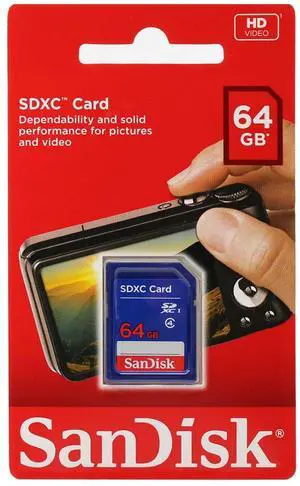 SANDISK 64 GB Class 4 SDXC Flash Memory Card (SDSDB-064G-B35) SANDISK 64 GB Class 4 SDXC Flash Memory Card (SDSDB-064G-B35)