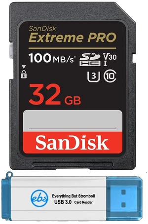 SanDisk 32GB Extreme Pro SDHC U3 UHS-I Card Works with Fujifilm Cameras SanDisk 32GB Extreme Pro SDHC U3 UHS-I Card Works with Fujifilm Cameras