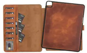 VENITO Parma Premium Leather Case for iPad Pro 12.9 Inch 5th/4th Generation with Pencil Holder, Handmade, Kickstand, Detachable Wallet, Full-Grain Leather, Compatible with Apple Pencil, Antique Brown VENITO Parma Premium Leather Case for iPad Pro 12.9 Inch 5th/4th Generation with Pencil Holder, Handmade, Kickstand, Detachable Wallet, Full-Grain Leather, Compatible with Apple Pencil, Antique Brown
