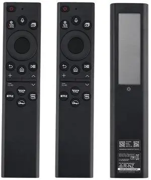 2pack BN59-01385A Solar Voice Remote Replacement with Bluetooth Rechargeable Solar Cell for Samsung Smart TVs Frame Neo LED Ultra HD Series,4 Shortcut Buttons, Black 2pack BN59-01385A Solar Voice Remote Replacement with Bluetooth Rechargeable Solar Cell for Samsung Smart TVs Frame Neo LED Ultra HD Series,4 Shortcut Buttons, Black