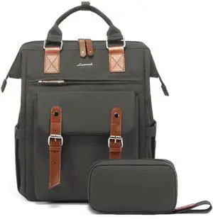 LOVEVOOK Laptop Backpack for Women Work Travel Commuter Backpack Business Computer Bag Doctor Nurse Bags College Backpack Purse, 15.6 Inch, Dark Grey-brown LOVEVOOK Laptop Backpack for Women Work Travel Commuter Backpack Business Computer Bag Doctor Nurse Bags College Backpack Purse, 15.6 Inch, Dark Grey-brown