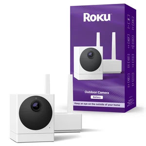 Roku Outdoor Camera for Home Security - IP65 Weather Resistance Wireless Security Camera with 1080p HD Night Vision, Works with Alexa & Google, Motion Detection - 90-Day Subscription Include Roku Outdoor Camera for Home Security - IP65 Weather Resistance Wireless Security Camera with 1080p HD Night Vision, Works with Alexa & Google, Motion Detection - 90-Day Subscription Include