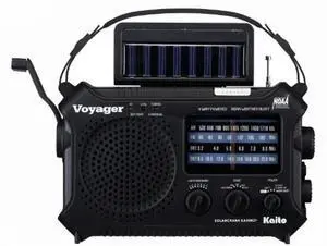 Kaito KA500IP-BLK Voyager Solar/Dynamo AM/FM/SW NOAA Weather Radio with Alert and Cell Phone Charger, Black Kaito KA500IP-BLK Voyager Solar/Dynamo AM/FM/SW NOAA Weather Radio with Alert and Cell Phone Charger, Black