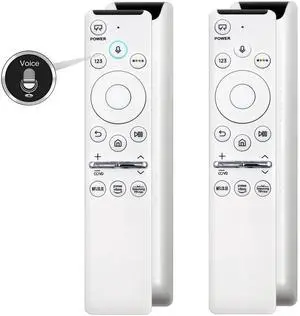 2 Pack BN59-01330H White Voice Remote Control New Replacement Compatible with Samsung Crystal UHD Smart TV The Frame Q60T TU8000 QN55LS03TAFXZA QN65LS03TAFXZA QN75LS03TAFXZA QN50LS03TAFXZA Serie 2 Pack BN59-01330H White Voice Remote Control New Replacement Compatible with Samsung Crystal UHD Smart TV The Frame Q60T TU8000 QN55LS03TAFXZA QN65LS03TAFXZA QN75LS03TAFXZA QN50LS03TAFXZA Serie