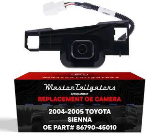 Master Tailgaters Replacement for Toyota Sienna (2004-2005) Backup Camera OE Part # 86790-45010 Master Tailgaters Replacement for Toyota Sienna (2004-2005) Backup Camera OE Part # 86790-45010