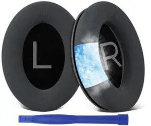 SOULWIT Full Cooling Gel Earpads for Bose QuietComfort QC 35/QC35ii/QC45/QC SE/Quiet Comfort Wireless Over-Ear Headphones, Ear Pads Cushions Replacement with High Density Foam - Black SOULWIT Full Cooling Gel Earpads for Bose QuietComfort QC 35/QC35ii/QC45/QC SE/Quiet Comfort Wireless Over-Ear Headphones, Ear Pads Cushions Replacement with High Density Foam - Black