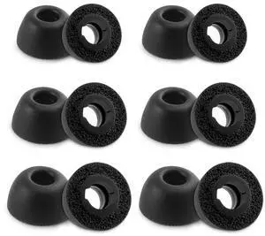 NANLANFAN Replacement Foam Ear Tips for Status Audio Between Pro/Between 3ANC, Ultimate Comfort, 6 Pairs (S/M/L, Black) NANLANFAN Replacement Foam Ear Tips for Status Audio Between Pro/Between 3ANC, Ultimate Comfort, 6 Pairs (S/M/L, Black)