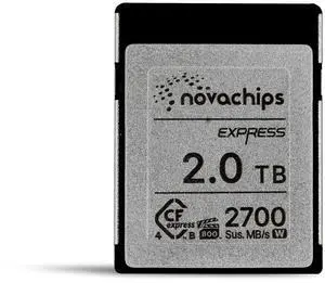 Novachips 2.0 TB Express CFexpress 4.0 Type B Memory Card - up to 8K RAW - Z6/Z8/Z9, EOS-R3/R5/R5C, Other Cameras (NN965C02T0TX9) Novachips 2.0 TB Express CFexpress 4.0 Type B Memory Card - up to 8K RAW - Z6/Z8/Z9, EOS-R3/R5/R5C, Other Cameras (NN965C02T0TX9)