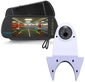 Universal Camera Car Top Mount Rear View Reverse Parking Camera,Replacement for Citroen Berlingo Jumper Jumpy Nemo Dacia Dokker Van Navara HD All RV Models(White Camera with 7 inch Rear View Mirror) Universal Camera Car Top Mount Rear View Reverse Parking Camera,Replacement for Citroen Berlingo Jumper Jumpy Nemo Dacia Dokker Van Navara HD All RV Models(White Camera with 7 inch Rear View Mirror)