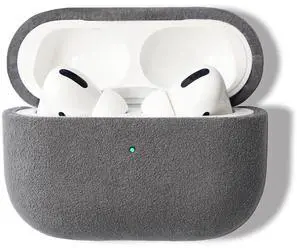 ALTRAALMA Alcantara Suede Case for AirPods Pro 3, Handmade Full-Wrap Case,Synthetic Suede Cover, Handmade Full Wrap, Full Protection and Shock Resistance (Gray) ALTRAALMA Alcantara Suede Case for AirPods Pro 3, Handmade Full-Wrap Case,Synthetic Suede Cover, Handmade Full Wrap, Full Protection and Shock Resistance (Gray)