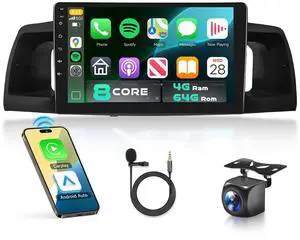 8Core 4G+64G for Toyota Corolla EX 2005-2012 Car Stereo Radio with Snapdragon Chip,9Inch 1280x720P IPS Touchscreen Wireless Carplay/Android Auto DSP Hi-Res 5/6GhzWiFi GPS Android 15 FM/RDS SWC 8Core 4G+64G for Toyota Corolla EX 2005-2012 Car Stereo Radio with Snapdragon Chip,9Inch 1280x720P IPS Touchscreen Wireless Carplay/Android Auto DSP Hi-Res 5/6GhzWiFi GPS Android 15 FM/RDS SWC