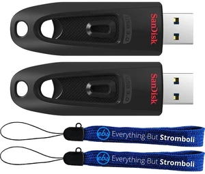 SanDisk Flash Drive 64GB Ultra USB Pen Drive 2 Pack Portable Memory Stick SanDisk Flash Drive 64GB Ultra USB Pen Drive 2 Pack Portable Memory Stick