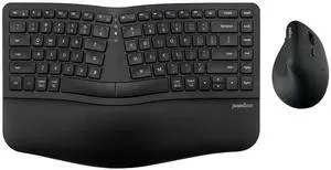 Perixx PERIDUO-606II 2-in-1 Wireless Compact Ergonomic Keyboard with Portable Vertical Mouse - Adjustable Palm Rest Stand - Quiet Keys & Clicks - US English Perixx PERIDUO-606II 2-in-1 Wireless Compact Ergonomic Keyboard with Portable Vertical Mouse - Adjustable Palm Rest Stand - Quiet Keys & Clicks - US English