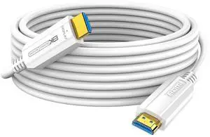 LINKJUN Fiber Optic HDMI Cable 75FT, 8K Long HDMI 2.1 Cable, 48Gbps White HDMI Cable 8K@60Hz 4K@120Hz, Dynamic HDR, eARC, HDCP 2.2&2.3, 3D, for Laptop, PC, Monitor, PS5, PS4, Xbox, HDTV, Projector LINKJUN Fiber Optic HDMI Cable 75FT, 8K Long HDMI 2.1 Cable, 48Gbps White HDMI Cable 8K@60Hz 4K@120Hz, Dynamic HDR, eARC, HDCP 2.2&2.3, 3D, for Laptop, PC, Monitor, PS5, PS4, Xbox, HDTV, Projector