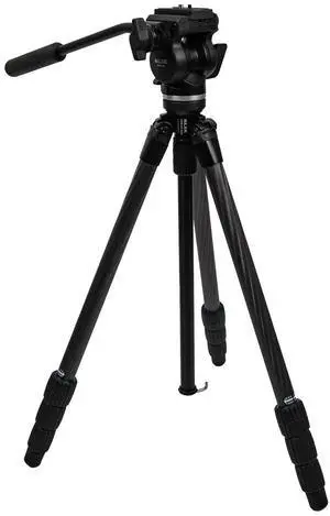 SLIK PRO CF-634SVH520 Carbon Fiber Video Tripod with Fluid Pan Head SLIK PRO CF-634SVH520 Carbon Fiber Video Tripod with Fluid Pan Head